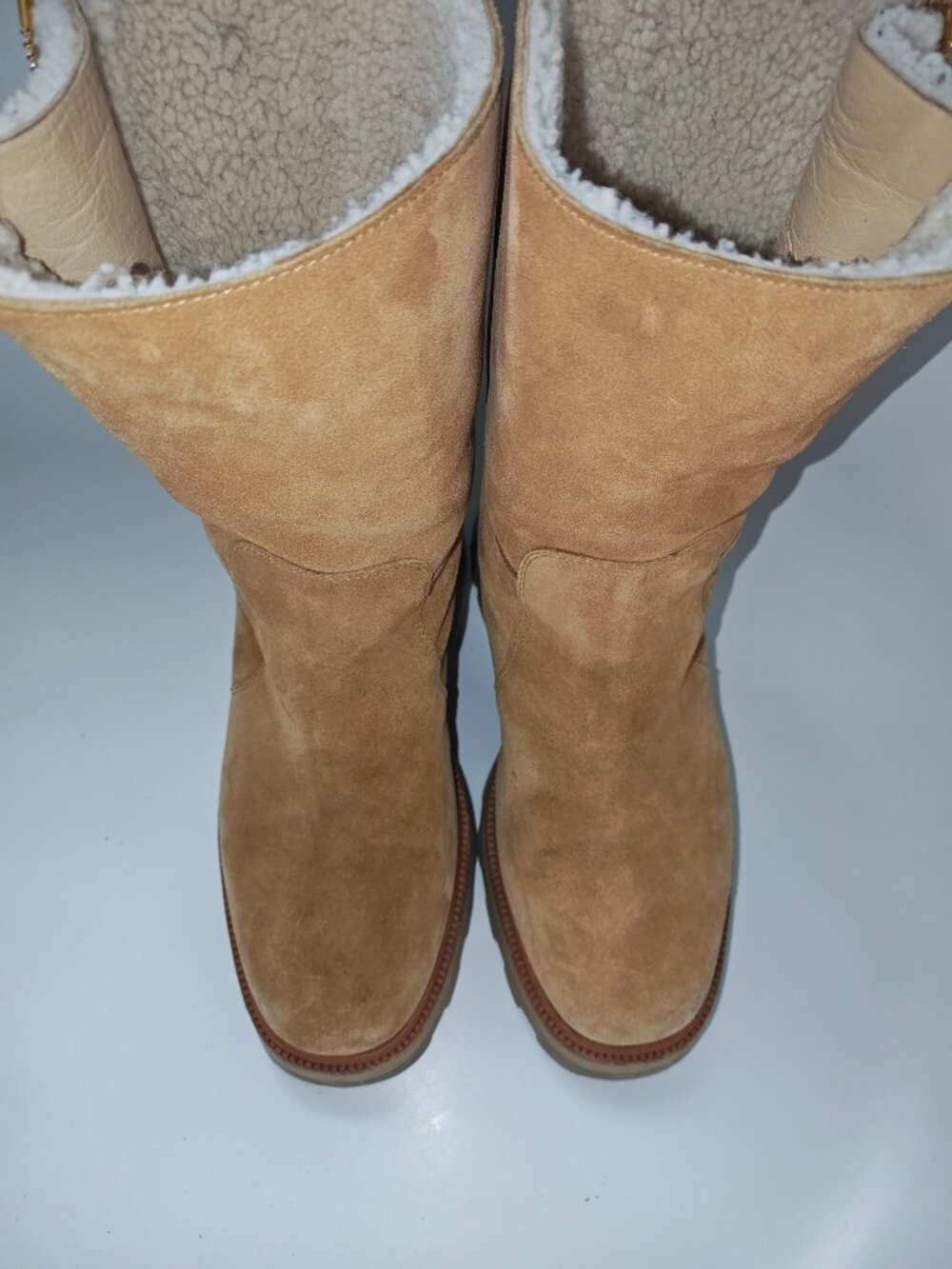 Jimmy Choo Bayu Suede & Shearling Ankle Boot